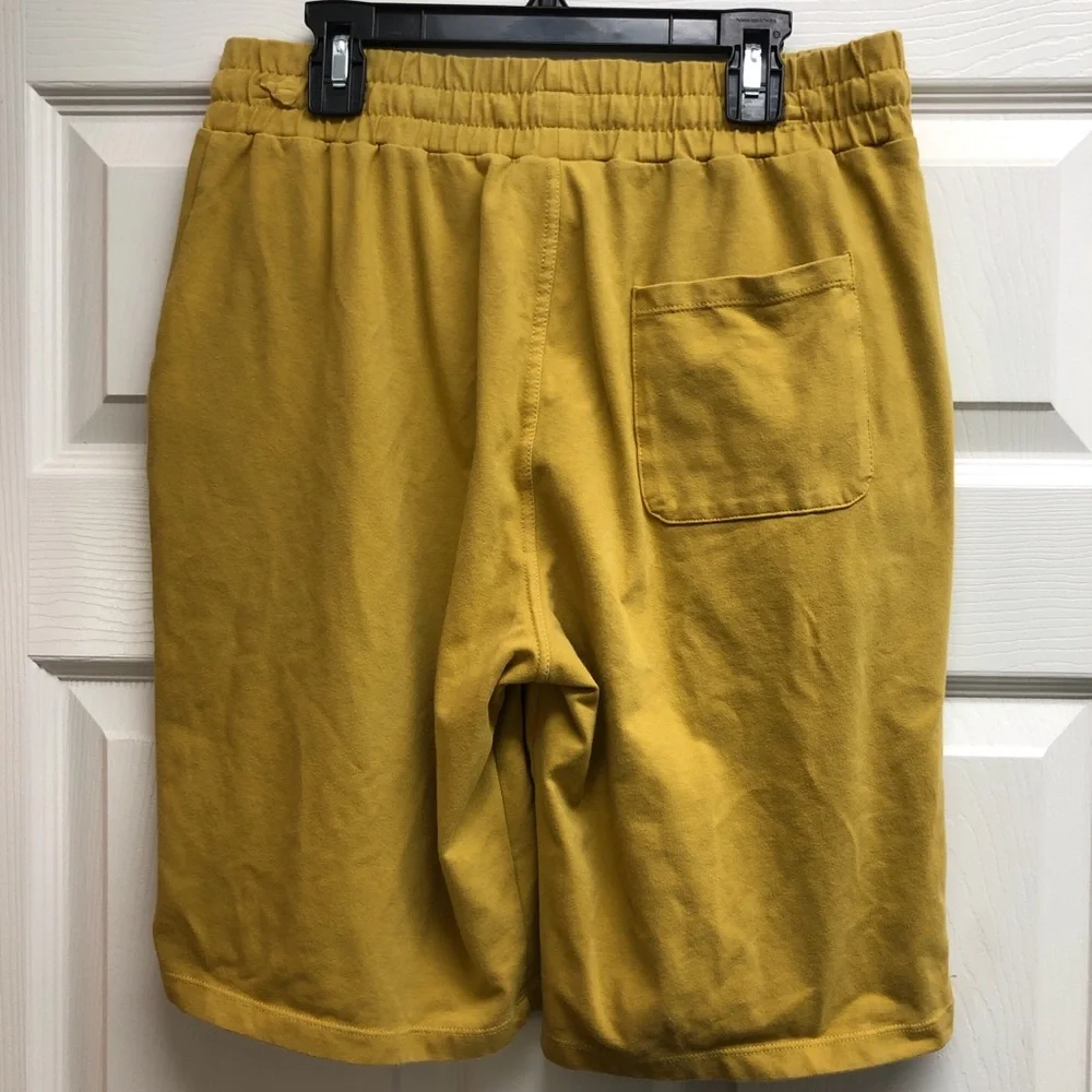 Baleaf Men's Mustard Athletic Drawstring Shorts